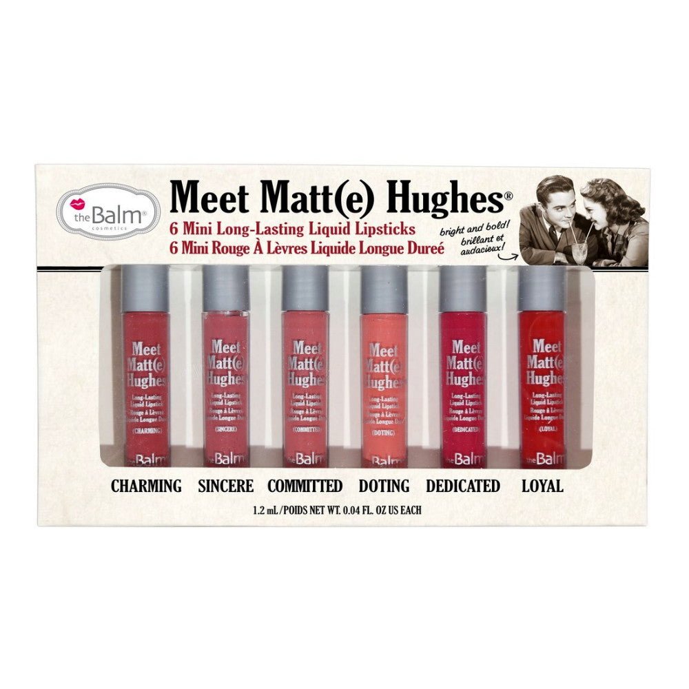 TB80750.jpg theBalm Meet Matt(e) Hughes Set of 6 Mini Long-Lasting Liquid Lipsticks