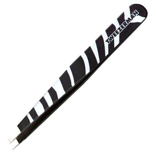 TZ1256-ZEXP.jpg TWEEZER MAN Slant Tweezer Zebra Print – Black