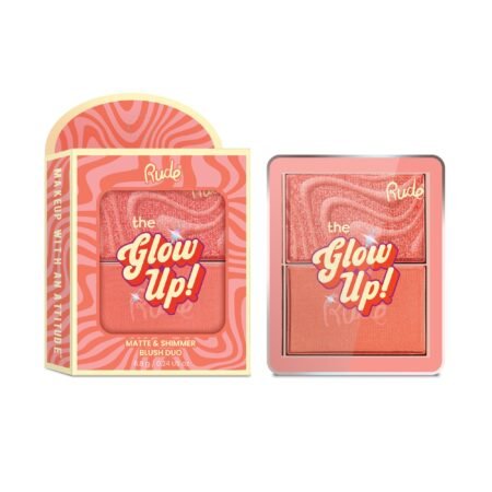RUDE The Glow Up! Matte & Shimmer Blush Duo