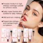 Eelhope Concealer Liquid Foundation Natural Lightweight Moisturizing And Brightening Concealer Strong Oil Control Concealer Liquid Foundation - Image 3
