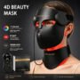 Cross-border 4D Beauty Face Mask Home Wireless Remote Control Colorful Silicone Facial Mask LED Silicone Beauty Face Mask Beauty
