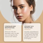 Eelhope Gold Snail Protective Bb Cream, Moisturizing Concealer Skin Tone Natural Color Waterproof, Sweat Resistant And Makeup Free - Image 4