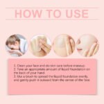 Eelhope Concealer Liquid Foundation Natural Lightweight Moisturizing And Brightening Concealer Strong Oil Control Concealer Liquid Foundation - Image 6