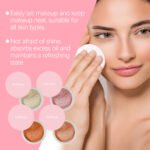 Eelhope Setting Powder With Brush (Orange) Has A Natural, Light, Fine, Breathable And Snagging Effect. It Is Suitable For Both Dry And Wet Use And Can Last For A Long Time Without Fading - Image 3
