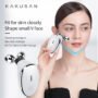 Portable EMS microcurrent face massager with electric roller