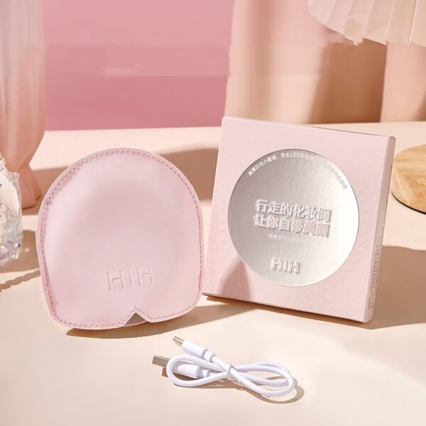 Portable Luminous Three-color Dimming Cosmetic Mirror