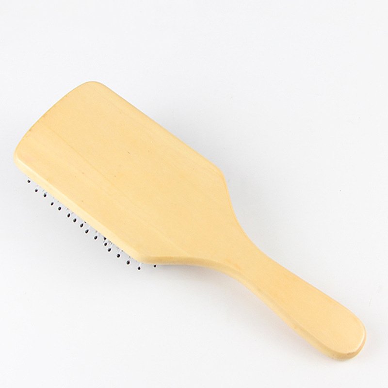 Boar Bristle Airbag Comb Bamboo Wood Massage - Image 3