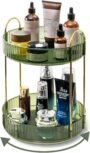 360 Rotating Makeup Organizer - 3-Size Spinning Cosmetic & Skincare Holder For Vanity Countertop 3 Colors