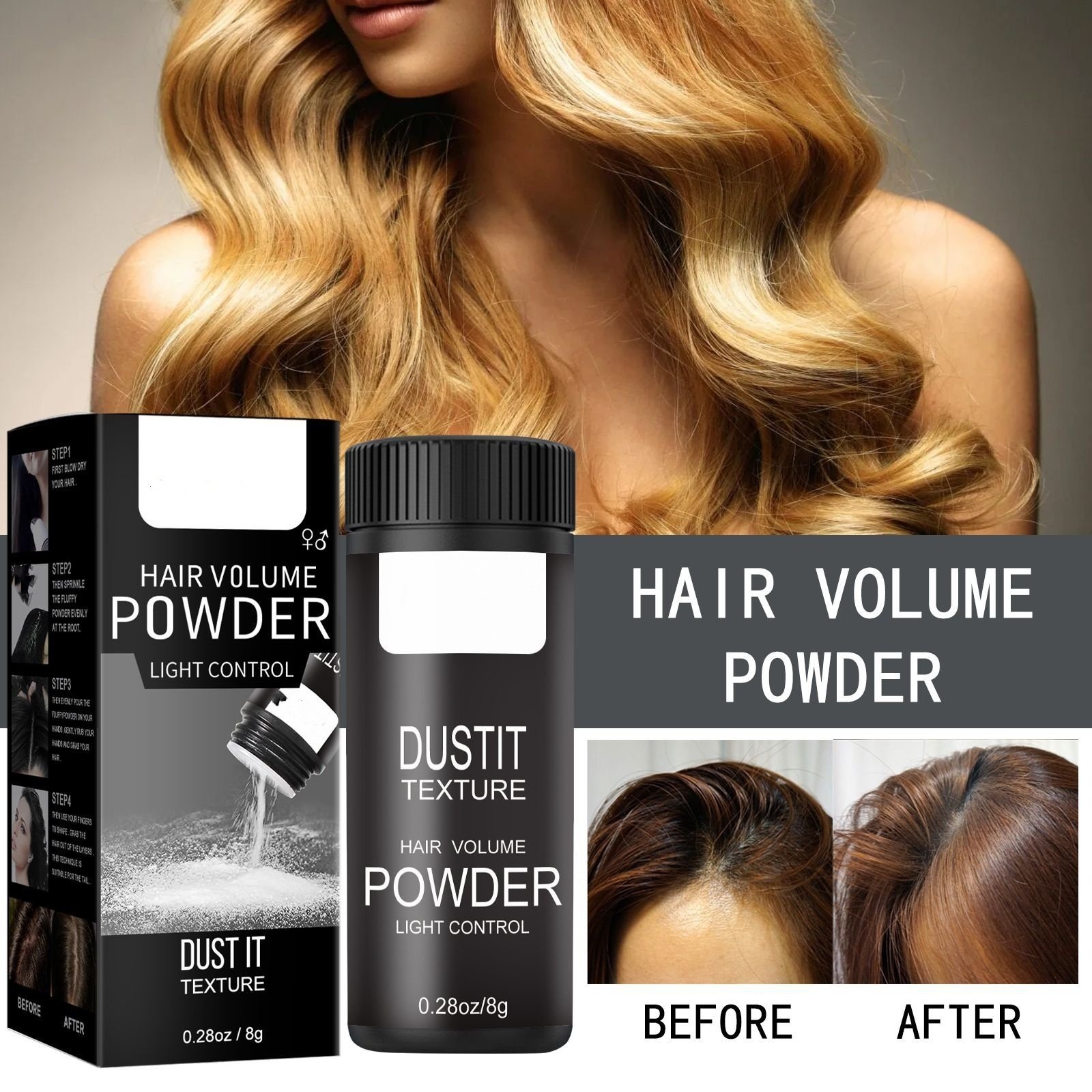 Hairstyle Booster Powder Hair Styling Fluffy Dry Mattifying Powder - Image 6