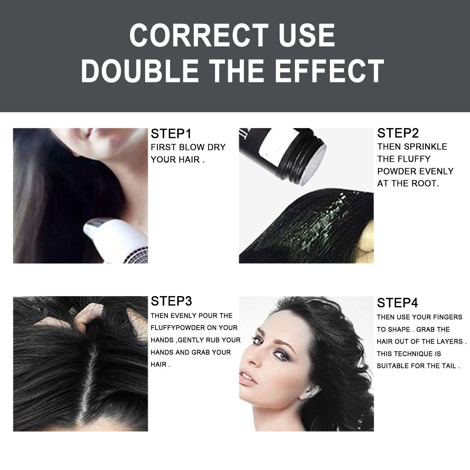 Hairstyle Booster Powder Hair Styling Fluffy Dry Mattifying Powder - Image 9