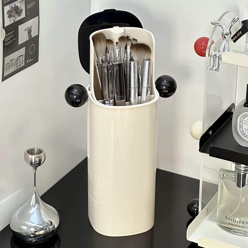 Automatic Lifting Makeup Brush Storage Tube Dustproof - Image 2