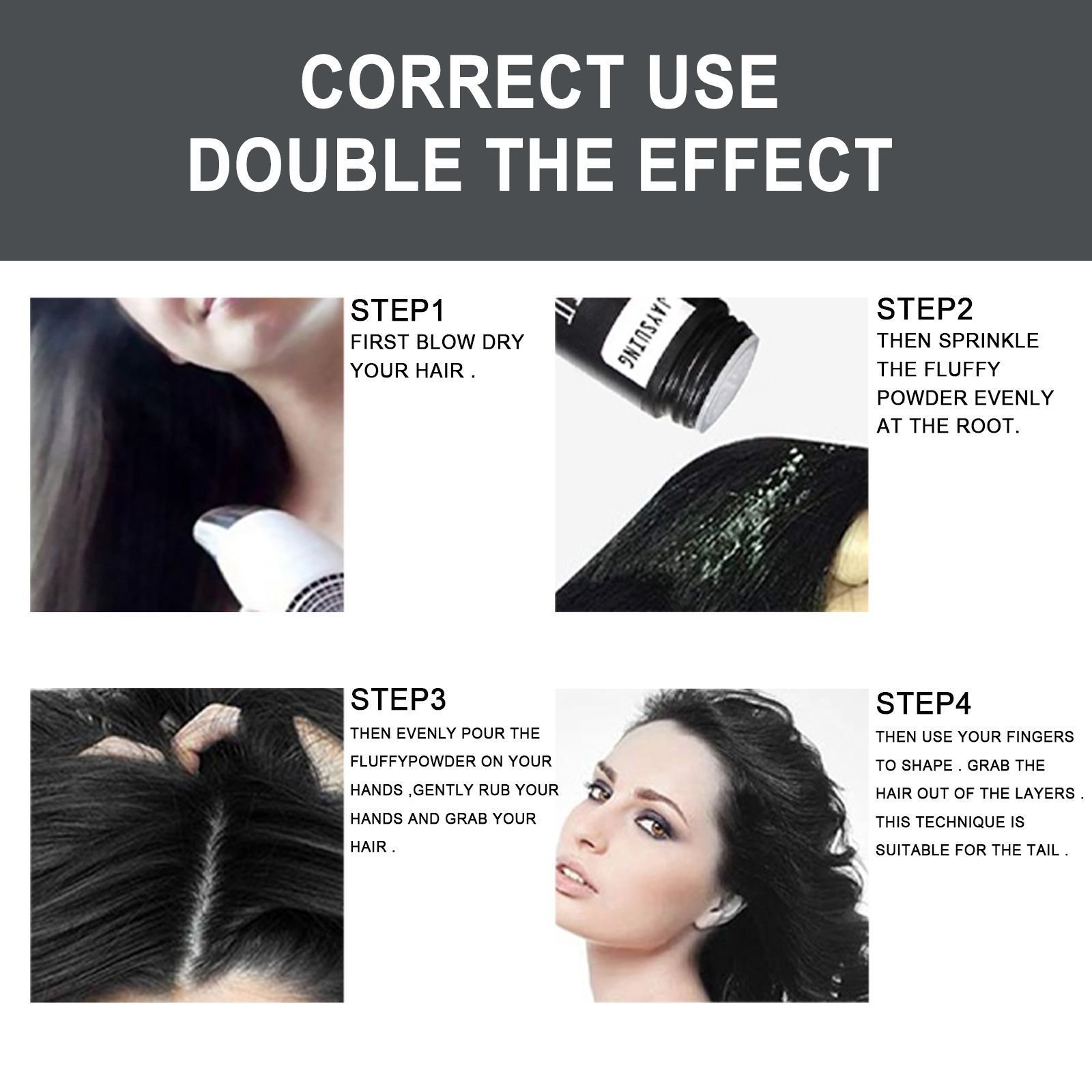 Hairstyle Booster Powder Hair Styling Fluffy Dry Mattifying Powder - Image 2
