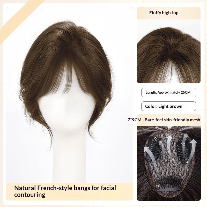 Lightweight Volumizing Faux Bangs And Hairpiece For A Fuller Look - Image 10