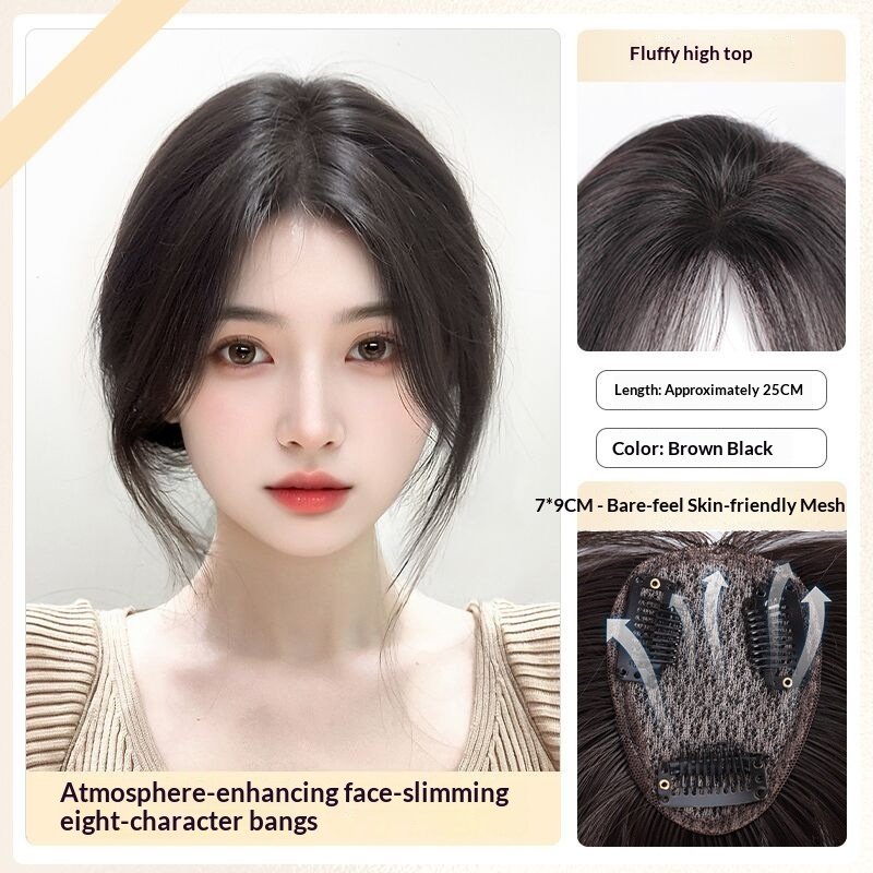 Lightweight Volumizing Faux Bangs And Hairpiece For A Fuller Look - Image 3