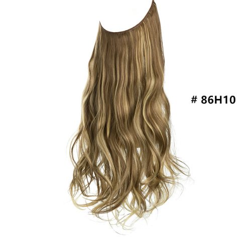 Women's Fishing Line Long Curly Large Wave Hair Extensions - Image 5