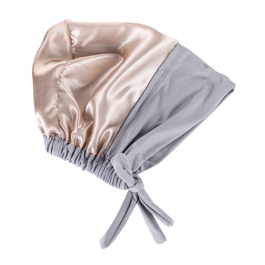 Women’s Multicolor Satin Drawstring Sleeve Cap
