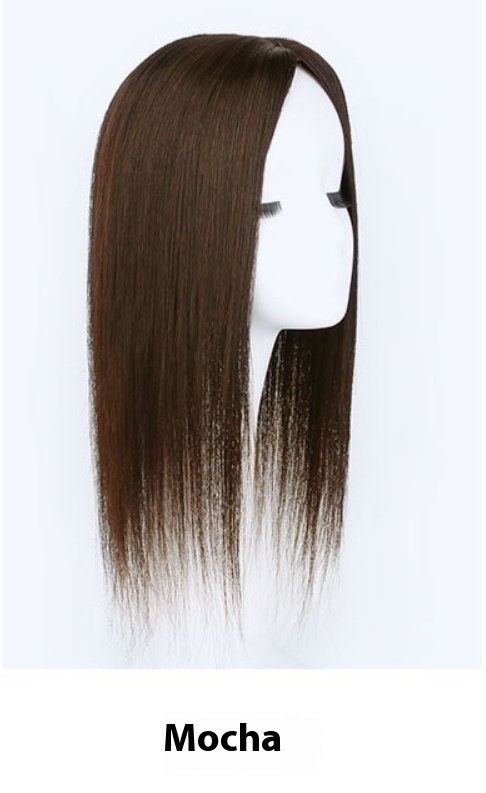 Female Invisible Head Real Human Hair Wig - Image 7
