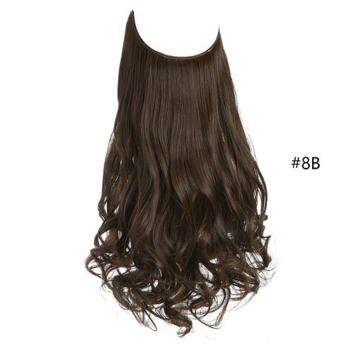 Women's Fishing Line Long Curly Large Wave Hair Extensions - Image 4