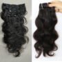 Hairpiece Clip Extensions Body Wig Clip In Human Hair Extension
