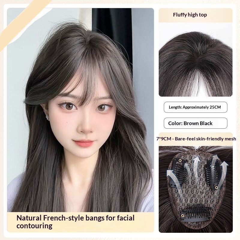 Lightweight Volumizing Faux Bangs And Hairpiece For A Fuller Look - Image 7