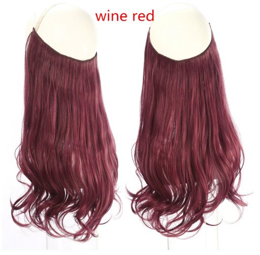 Women's Fishing Line Long Curly Large Wave Hair Extensions - Image 7