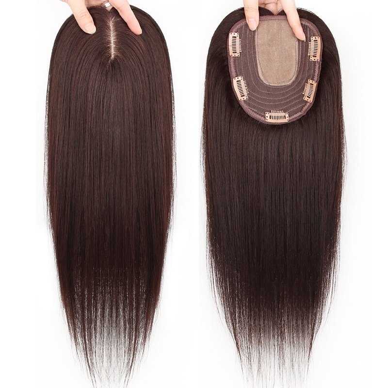 Female Invisible Head Real Human Hair Wig - Image 5