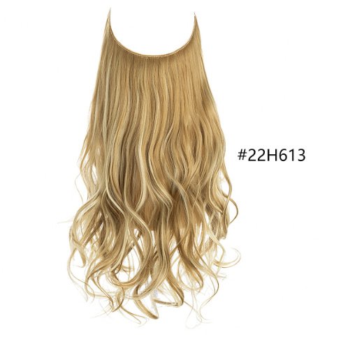 Women's Fishing Line Long Curly Large Wave Hair Extensions - Image 3