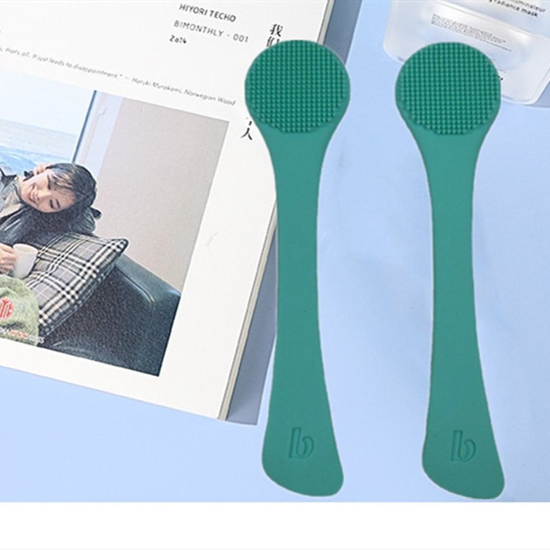 Double-headed Silicone Facial Mask Brush Face