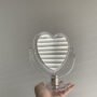 Love Acrylic Double-sided Cosmetic Mirror Desktop Base Aluminum Mirror