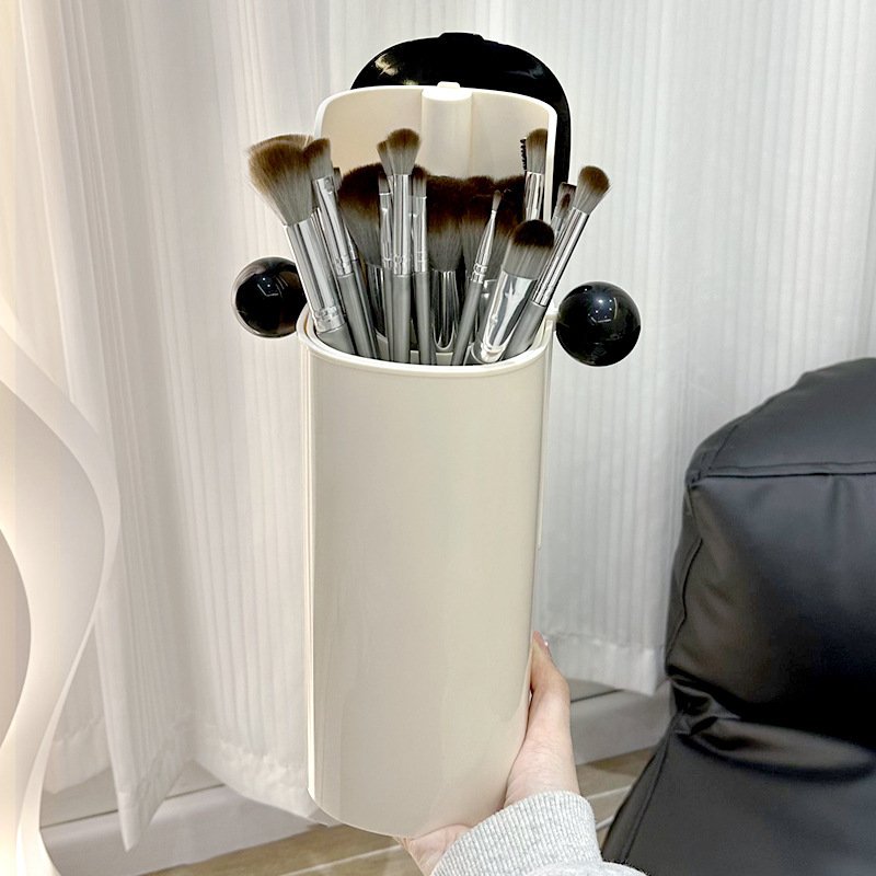 Automatic Lifting Makeup Brush Storage Tube Dustproof - Image 1