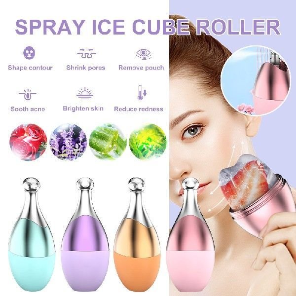 Facial Massage Ice Roller With Spray Silicone Skin - Image 2