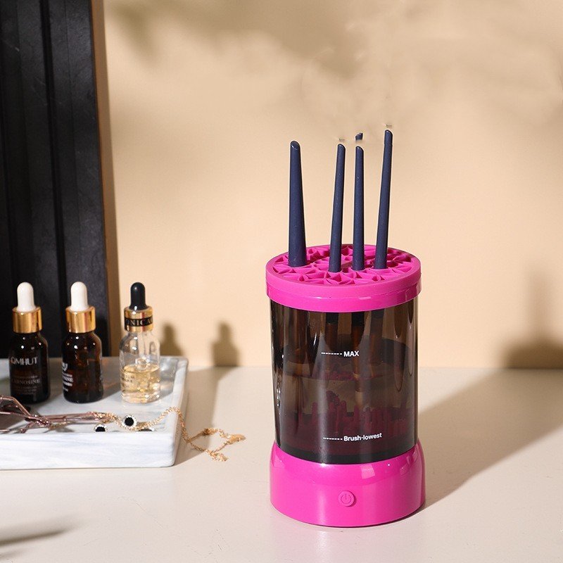 Portable Makeup Brush Storage And Cleaning Device - Image 4