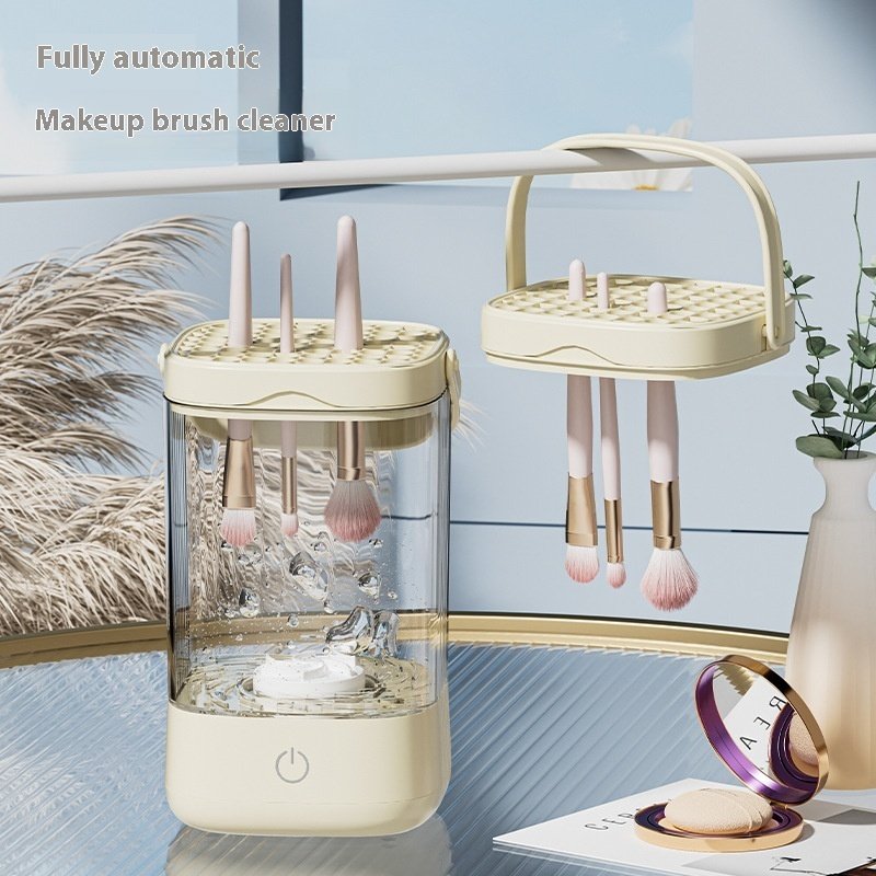 Electric Cosmetic Brush Cleaner Cleaning Storage Scourer