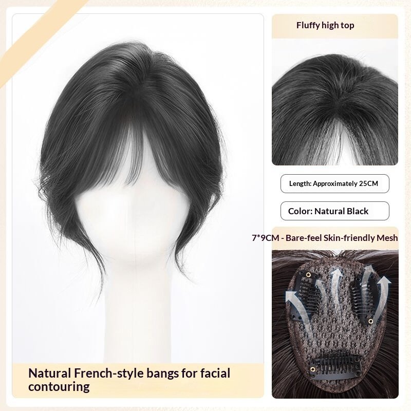 Lightweight Volumizing Faux Bangs And Hairpiece For A Fuller Look - Image 8